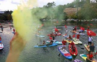 30 Ağustos’ta Türk bayraklı su korteji görsel...