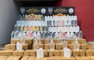 Adana’da 2 ton kaçak etil alkol ele geçirildi