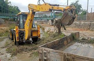 Akdere ekipler tarafından temizleniyor