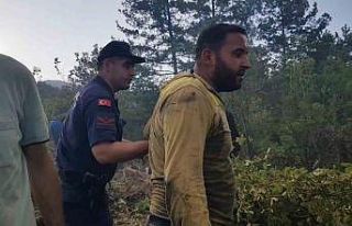 Alevlerin arasında kalmaktan kurtulan işçi, arkadaşlarını...