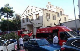 Astsubay gazinosunda yangın paniği