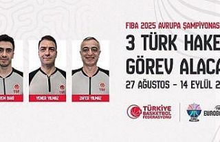 Avrupa Basketbol Şampiyonası’nda 3 Türk hakem...