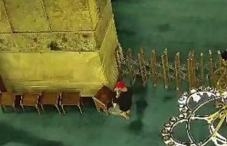 Ayasofya Camii’nde yangın çıkardıktan sonra...