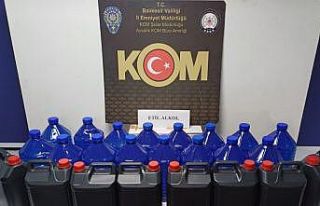 Ayvalık’ta 120 litre etil alkol ele geçirildi