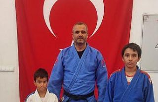 Baba ve oğulları judoda aynı yolda