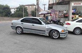 Bafra’da otomobil motosikletle çarpıştı: 1 yaralı