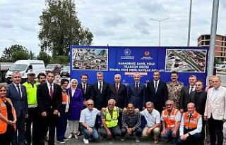 Bakan Uraloğlu’ndan Yomra yeni nesil kavşak inşaatında...