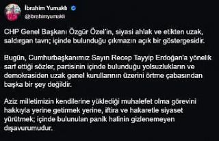 Bakan Yumaklı: "Gerçek muhalefet, milletin...