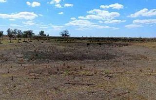 Ballıhoca Sulama Göleti kurudu