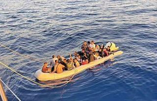 Batmak üzere olan lastik bottan 13’ü çocuk 43...