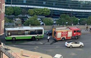 Batman’da seyir halindeki belediye otobüsünde...