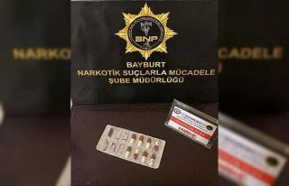 Bayburt’ta bir miktar uyuşturucu ele geçirildi
