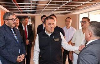 Bilecik’te KYK yurt inşaatında inceleme