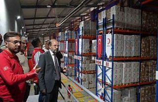 Binlerce ton gıda Gazze için hazır edildi
