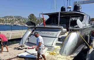 Bodrum’da milyon dolarlık motoryatta yangın