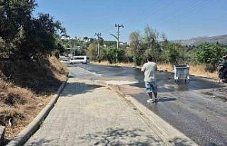 Bodrum’da su isale hattı patladı