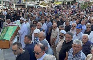 Boğularak öldürülen anne ve oğlu son yolcuğuna...