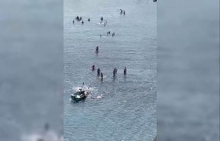 Boğulmak üzereyken son anda kurtarıldı: O anlar...