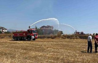 Bolu’da otluk alandaki yangın evlere sıçramadan...