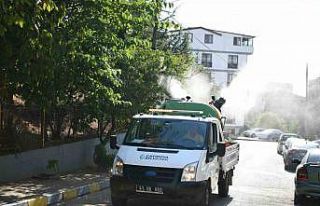 Bulaşıcı hastalıklara karşı ilaçlama yapılıyor