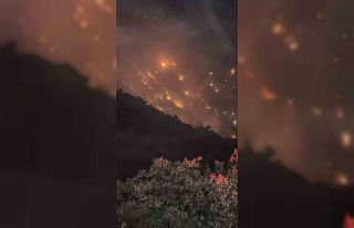 Buldan’da başlayan orman yangını için ekipler...