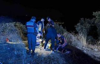 Bursa’da şarampole yuvarlanan motosikletin sürücüsü...