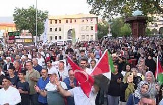 Bursa’da yüzlerce kişi Gazze için yürüdü