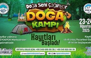 Büyükşehirin doğa kampı, yoğun ilgiyle devam...