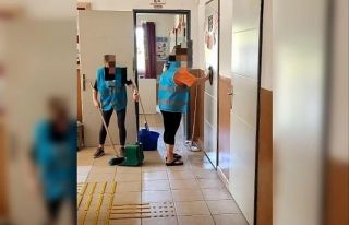 Cezaevindeki kadınlar, öğrenciler için temizlik...