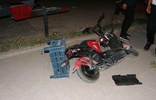 Cizre’de otomobil motokuryeye çarptı: 1 yaralı