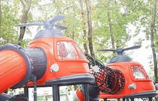 Çocuklara ilham veren havacılık konseptli park...