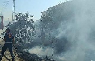 Defne’de çadır yangını