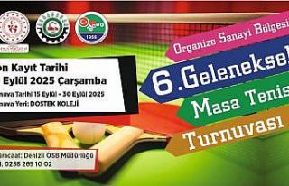 Denizli OSB’de Geleneksel Masa Tenisi Turnuvası...