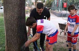 Denizli’de taşıma suyla antrenman çilesi