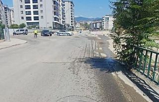 Devrilen motosikletin sürücüsü yaralandı