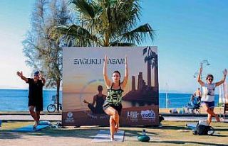 Didimliler güne sabah sporu ile başlıyor