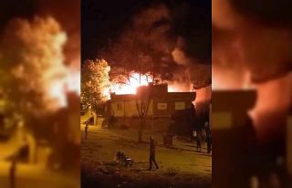 Diyarbakır’da boş ev alev topuna döndü