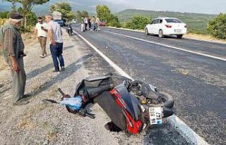 Domaniç’te motosiklet kazası: 1 yaralı