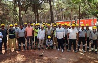 Dülük Tabiat Parkı’nda orman yangını tatbikatı