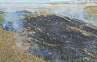 Eber Gölü’nden dumanlar yükseldi