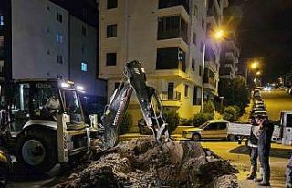 Edirne’de su arızası çalışmasında doğalgaz...