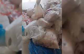 Elazığ’da 345 kilo küflenmiş tavuk ele geçirildi