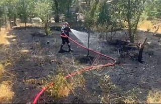 Elazığ’da bahçe yangını