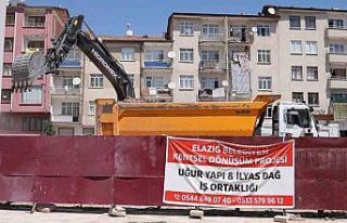 Elazığ’da Kentsel Dönüşüm Projesinde ilk temel...