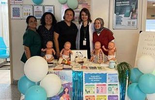 Emzirmeye dair farkındalık standı açtılar