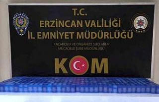 Erzincan’da bin paket makaron ele geçirildi