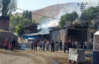 Erzurum Yakutiye’de büyük yangın