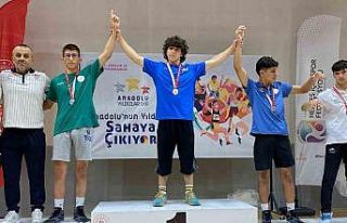 Eskişehirli sporcunun güreş başarısı