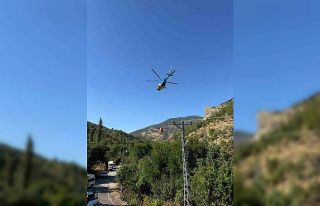 Ev yangını ormana sıçramadan söndürüldü