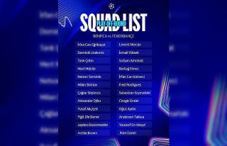 Fenerbahçe’nin Benfica maçı kamp kadrosu belli...